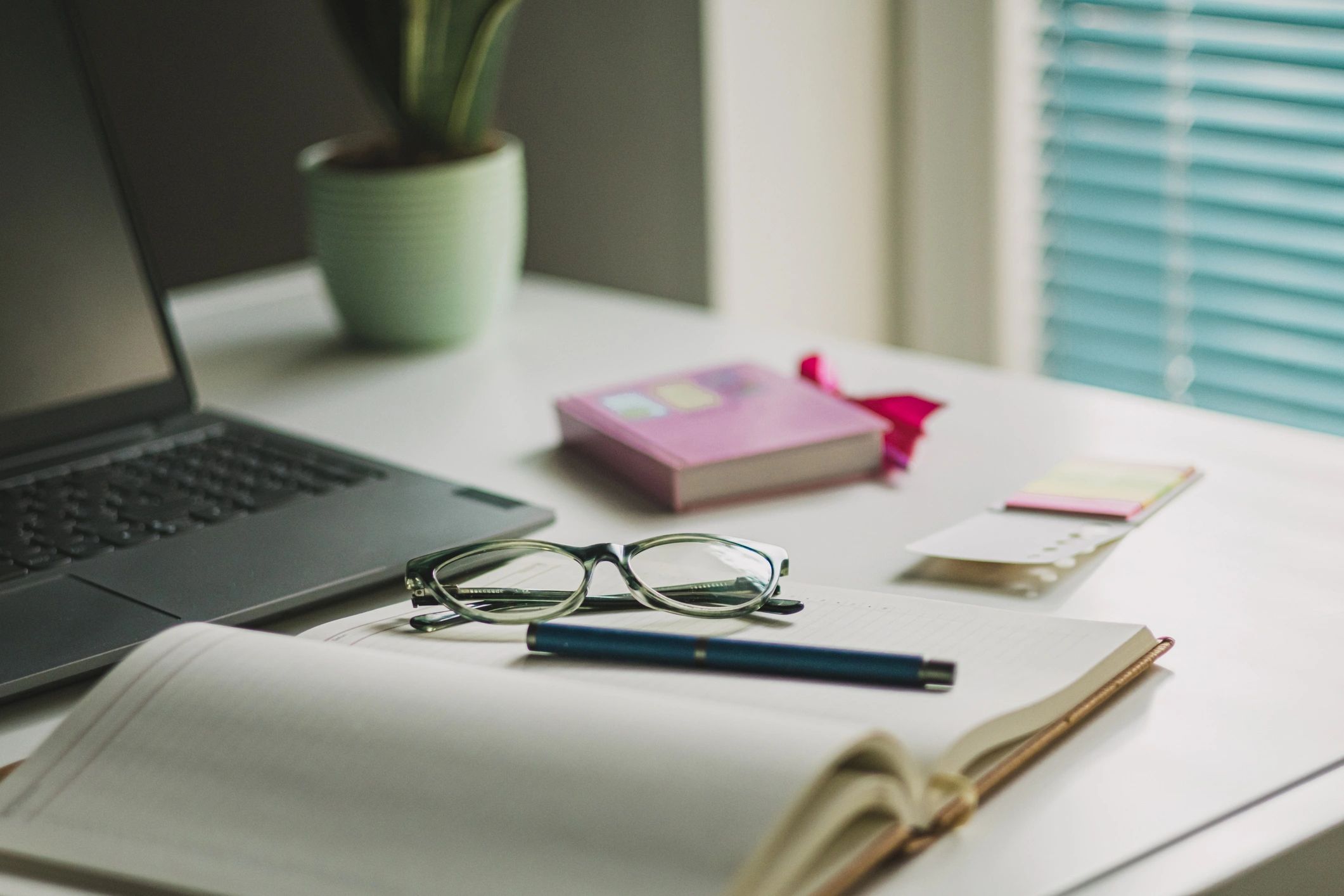 modern stationery workspace