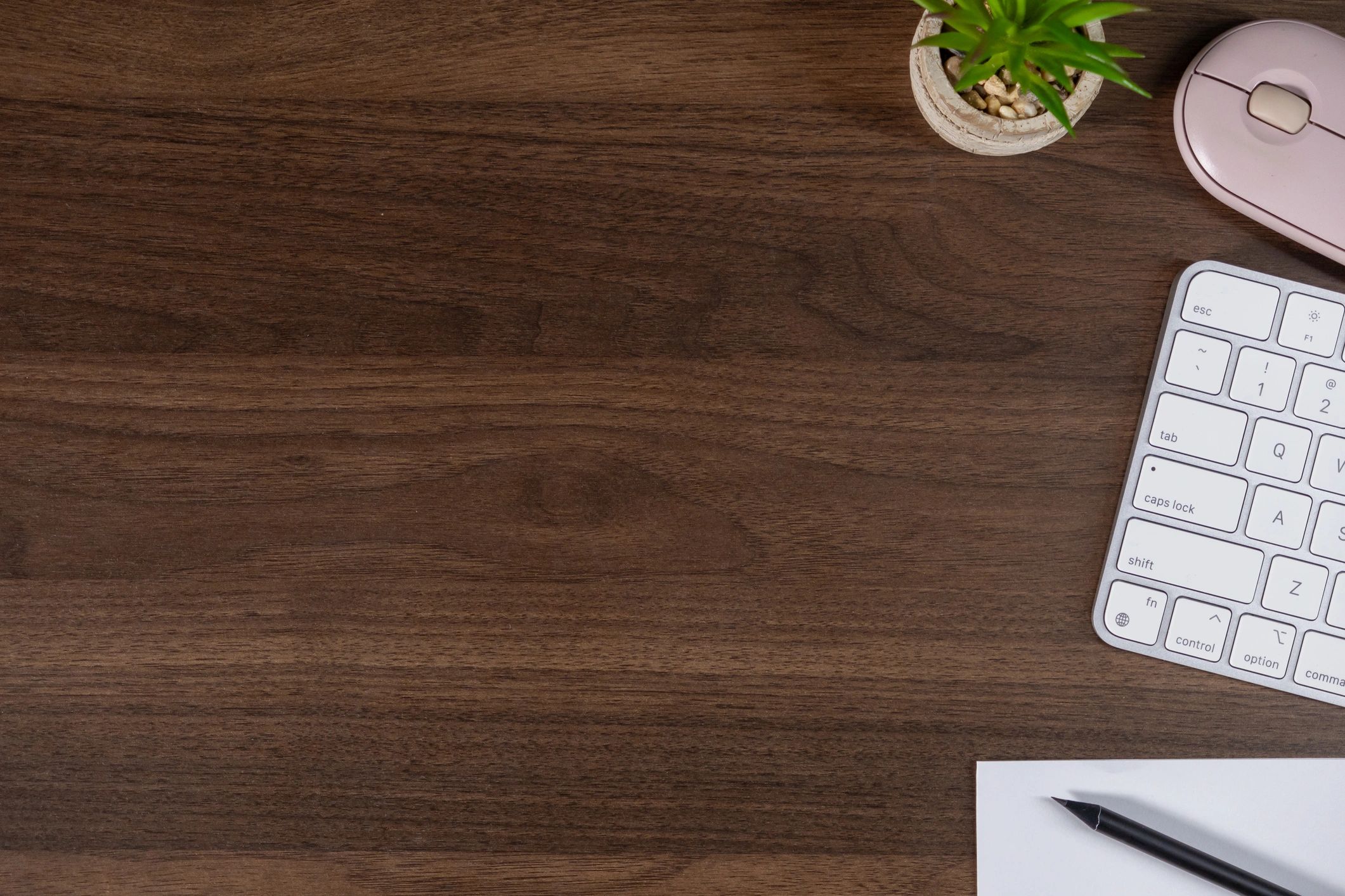 workspace with digital planner